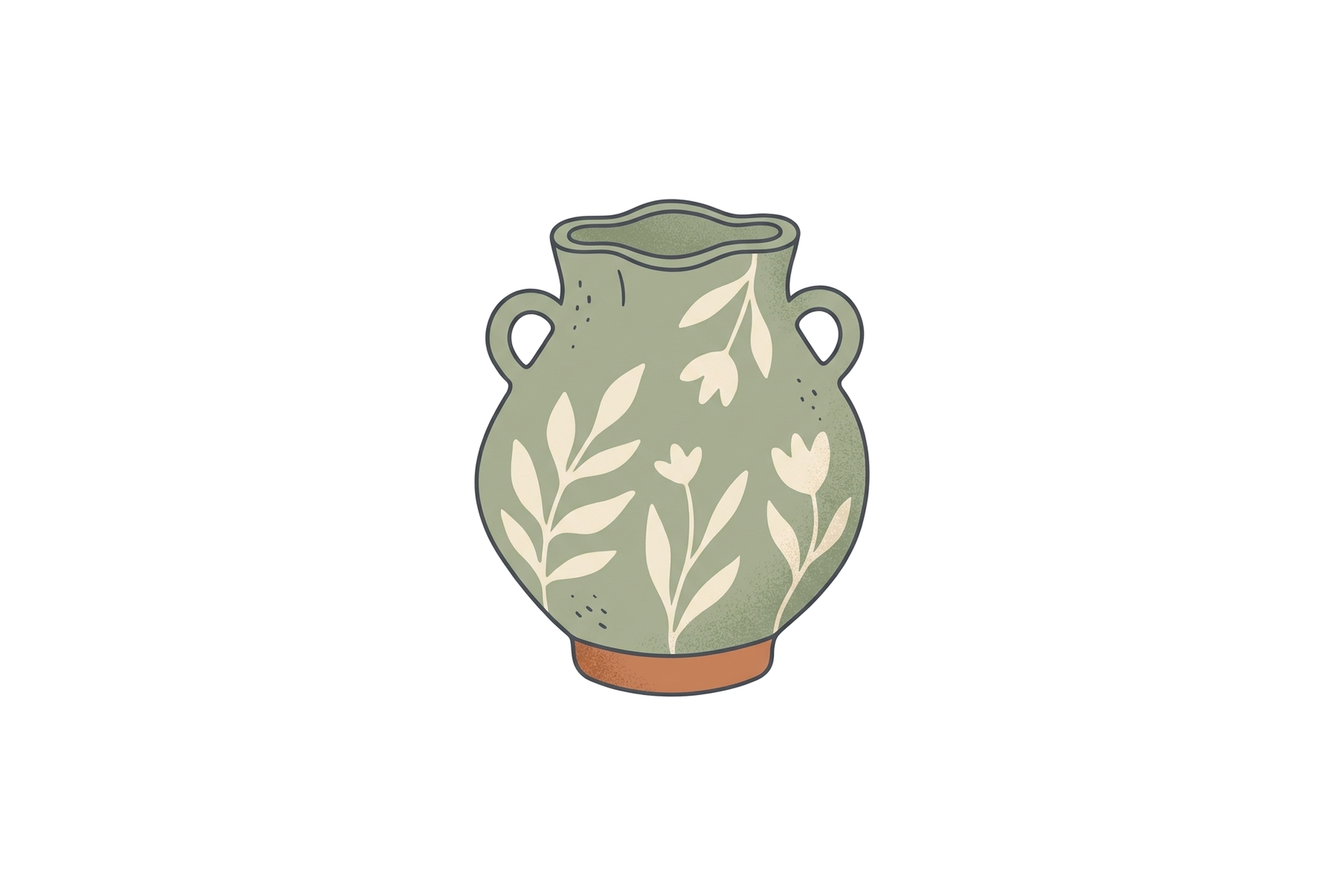 Handbuilt Fluted Scallop Ceramic Urn
